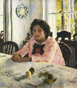 Valentin Aleksandrovich Serov Girl with Peaches (nn02) china oil painting artist